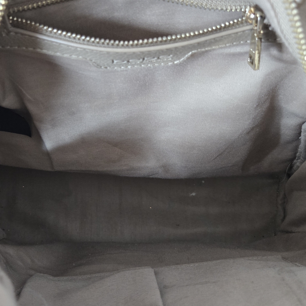 Bebe Y2k Mini Backpack Gray Faux Leather Metal Studs Mini Bag Adjustable Studded - Picture 10 of 12
